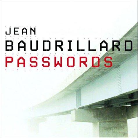 Jean Baudrillard: Passwords (Paperback, 2003, Verso)